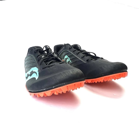 Saucony Sprint Spike Shoes Spitfire 5 racing Black Cool Mint Noir Men Size 8.5 main image 8